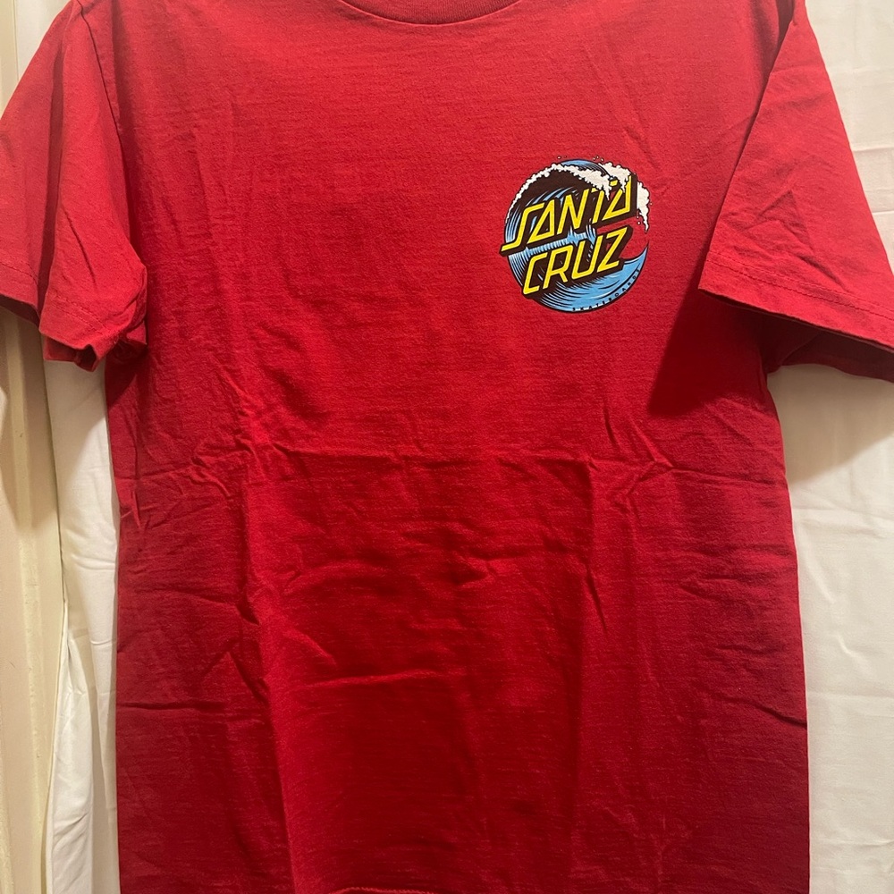 Santa Cruz Skateboards Red Short Sleeve Tee